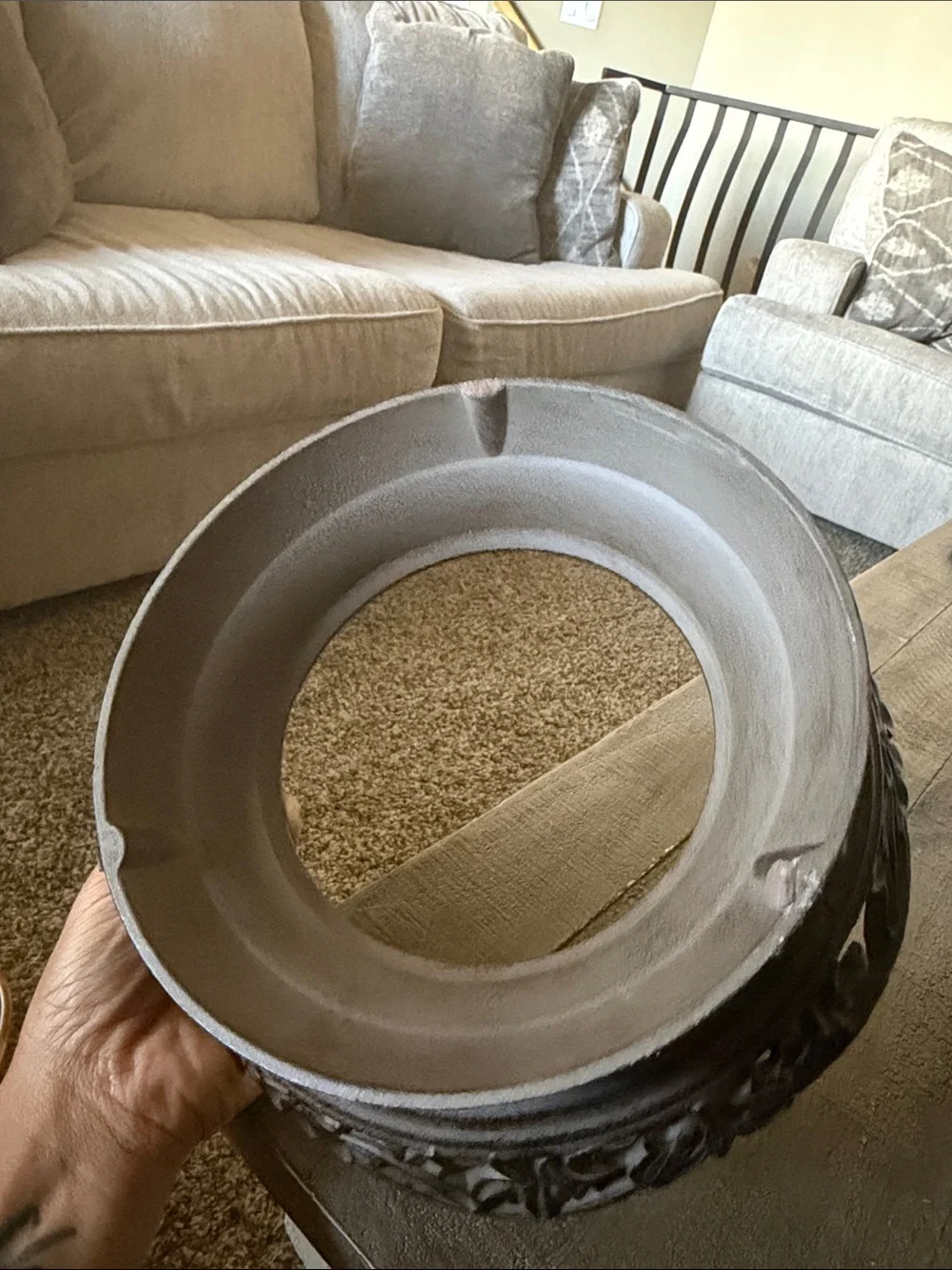 Certified International Heritage bowl and stand